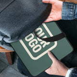 Custom Blue Green Cream Laptop Bag