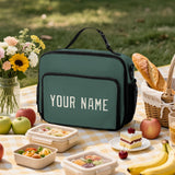 Custom Blue Green Cream Lunch Bag