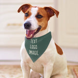 Custom Blue Green Cream Pet Scarf