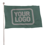 Custom Blue Green Gray Flag