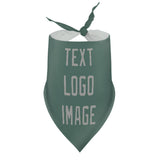 Custom Blue Green Gray Pet Scarf