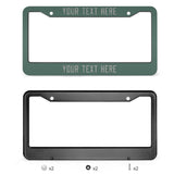 Custom Blue Green Gray License Plate Frame