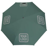 Custom Blue Green Gray Automatic Umbrella