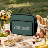 Custom Blue Green Gray Lunch Bag