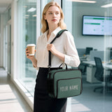Custom Blue Green Gray Lunch Bag
