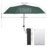 Custom Blue Green Gray Automatic Umbrella