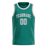 Custom Blue Green & Gray Colors Design Sports Basketball Jersey