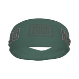 Custom Blue Green Dark Grey Sports headband