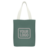 Custom Blue Green Dark Grey Canvas Tote Bag