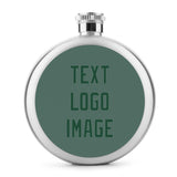 Custom Blue Green Green Hip Flask