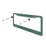 Custom Blue Green Green License Plate Frame