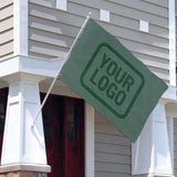 Custom Blue Green Green Flag