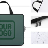 Custom Blue Green Green Laptop Bag