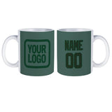 Custom Blue Green Dark Green Mug