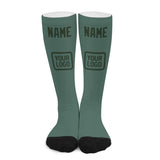 Custom Blue Green Dark Green Knee-High Sock