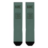 Custom Blue Green Dark Green Knee-High Sock
