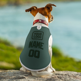 Custom Blue Green Dark Green Pet Vest