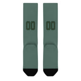 Custom Blue Green Dark Green Knee-High Sock