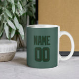 Custom Blue Green Dark Green Mug