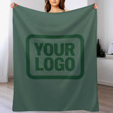 Custom Blue Green Green Blanket