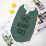 Custom Blue Green Dark Green Pet Vest
