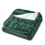 Custom Blue Green Green Blanket