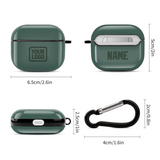 Custom Blue Green Dark Green AirPods Case (3rd Generation)