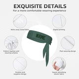 Custom Blue Green Dark Green Headband
