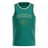 Custom Blue Green & Green Colors Design Sports Basketball Jersey