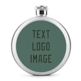 Custom Blue Green Dark Green Hip Flask