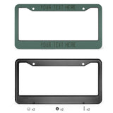 Custom Blue Green Dark Green License Plate Frame