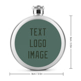 Custom Blue Green Dark Green Hip Flask