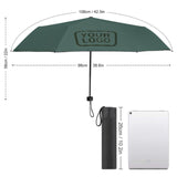 Custom Blue Green Dark Green Automatic Umbrella