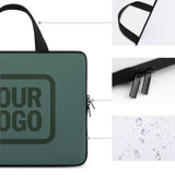 Custom Blue Green Dark Green Laptop Bag