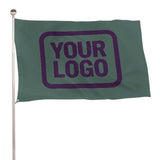 Custom Blue Green Purple Flag