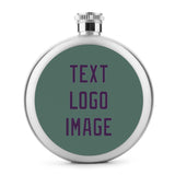 Custom Blue Green Purple Hip Flask
