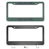 Custom Blue Green Purple License Plate Frame