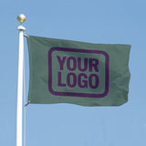 Custom Blue Green Purple Flag