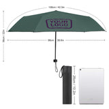 Custom Blue Green Purple Automatic Umbrella