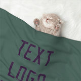 Custom Blue Green Purple Pet Blanket
