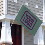 Custom Blue Green Purple Flag