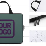 Custom Blue Green Purple Laptop Bag