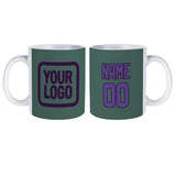 Custom Blue Green Light Purple Mug