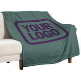 Custom Blue Green Purple Blanket