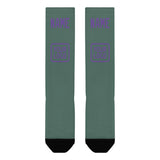 Custom Blue Green Light Purple Knee-High Sock