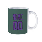 Custom Blue Green Light Purple Mug