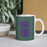 Custom Blue Green Light Purple Mug