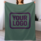 Custom Blue Green Purple Blanket