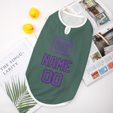Custom Blue Green Light Purple Pet Vest