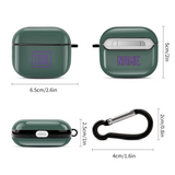 Custom Blue Green Light Purple AirPods Case (3rd Generation)